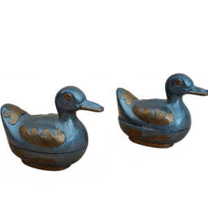 paire de canards en étain