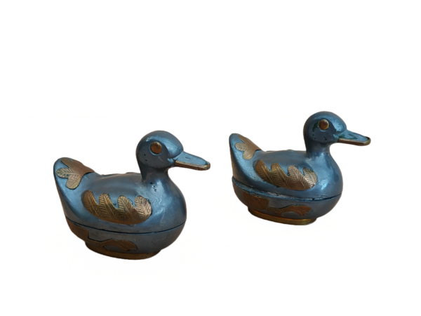 paire de canards en étain