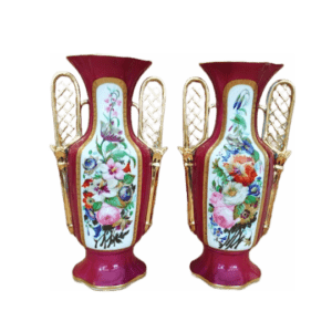 paire de vases en porcelaine