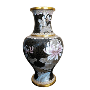 vase balustre en émail cloisonné