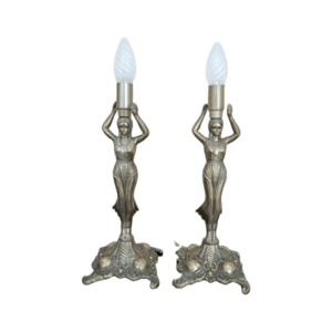 paire de lampes en bronze doré