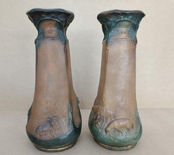 paire de vases art nouveau