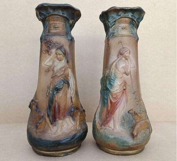 paire de vases art nouveau