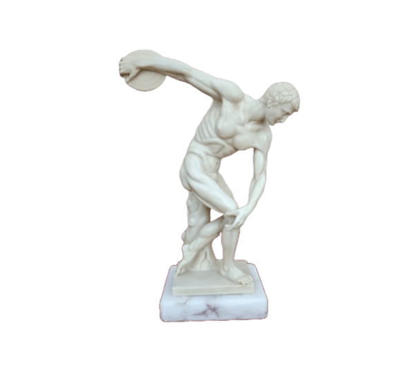 statuette "le discobole" signée g.ruggeri en résine