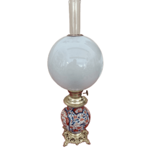 lampe à pétrole de style imari