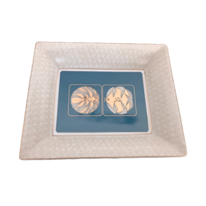 christofle vide poches en porcelaine modèle palanquin