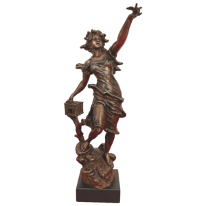 statuette signée géo maxim en régule