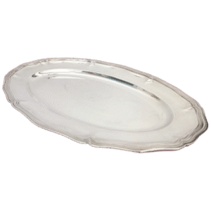 christofle plat ovale en métal argenté