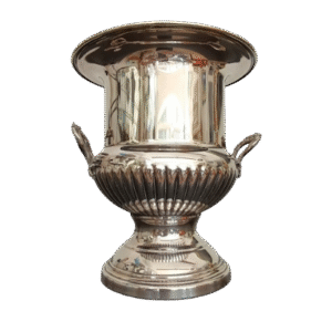 christofle fleuron seau à champagne en métal argenté