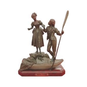 sculpture en régule polychrome signée faure de brousse (1876 1908)