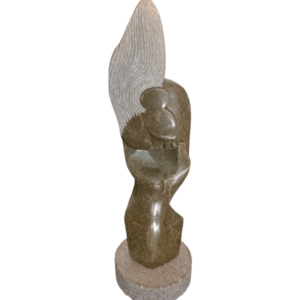 sculpture en pierre signée yimbai masha