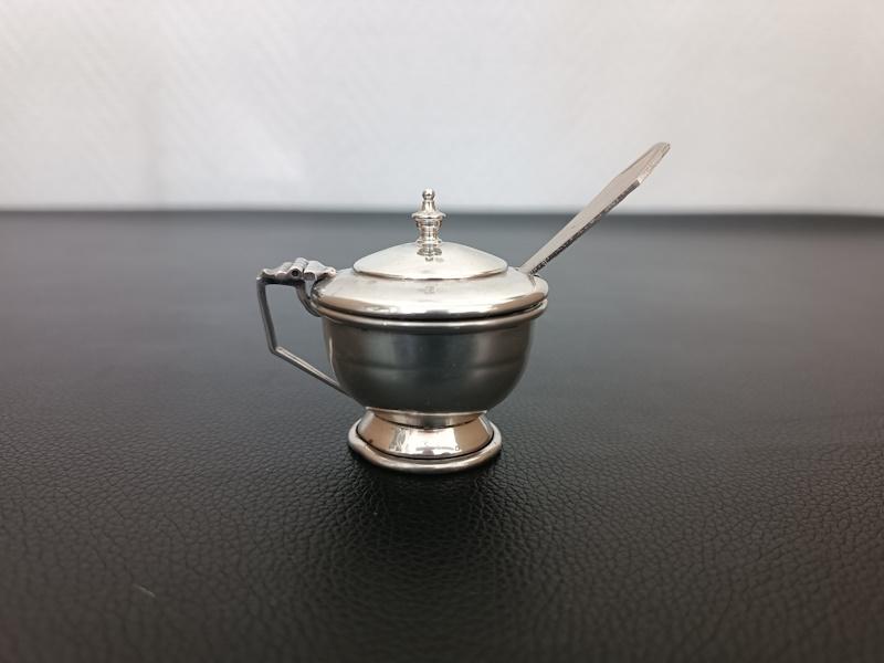 moutardier en argent sterling 925 daté 1873