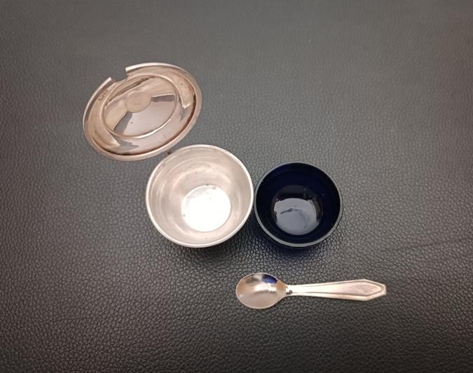 moutardier en argent sterling 925 daté 1873