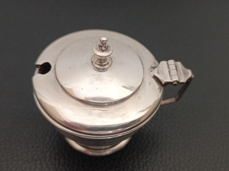 moutardier en argent sterling 925 daté 1873