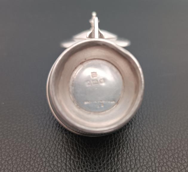 moutardier en argent sterling 925 daté 1873