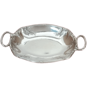 gallia corbeille en métal argenté de style louis xvi