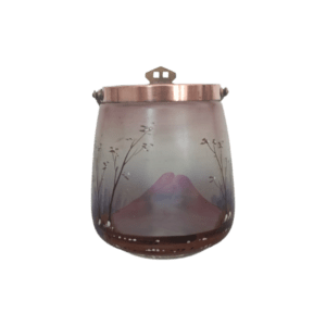 pot à biscuits en verre art nouveau
