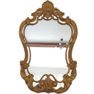 miroir de style louis xv rococo en bois doré