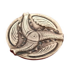 coupelle bronze motif poisson ailé Ø 9cm